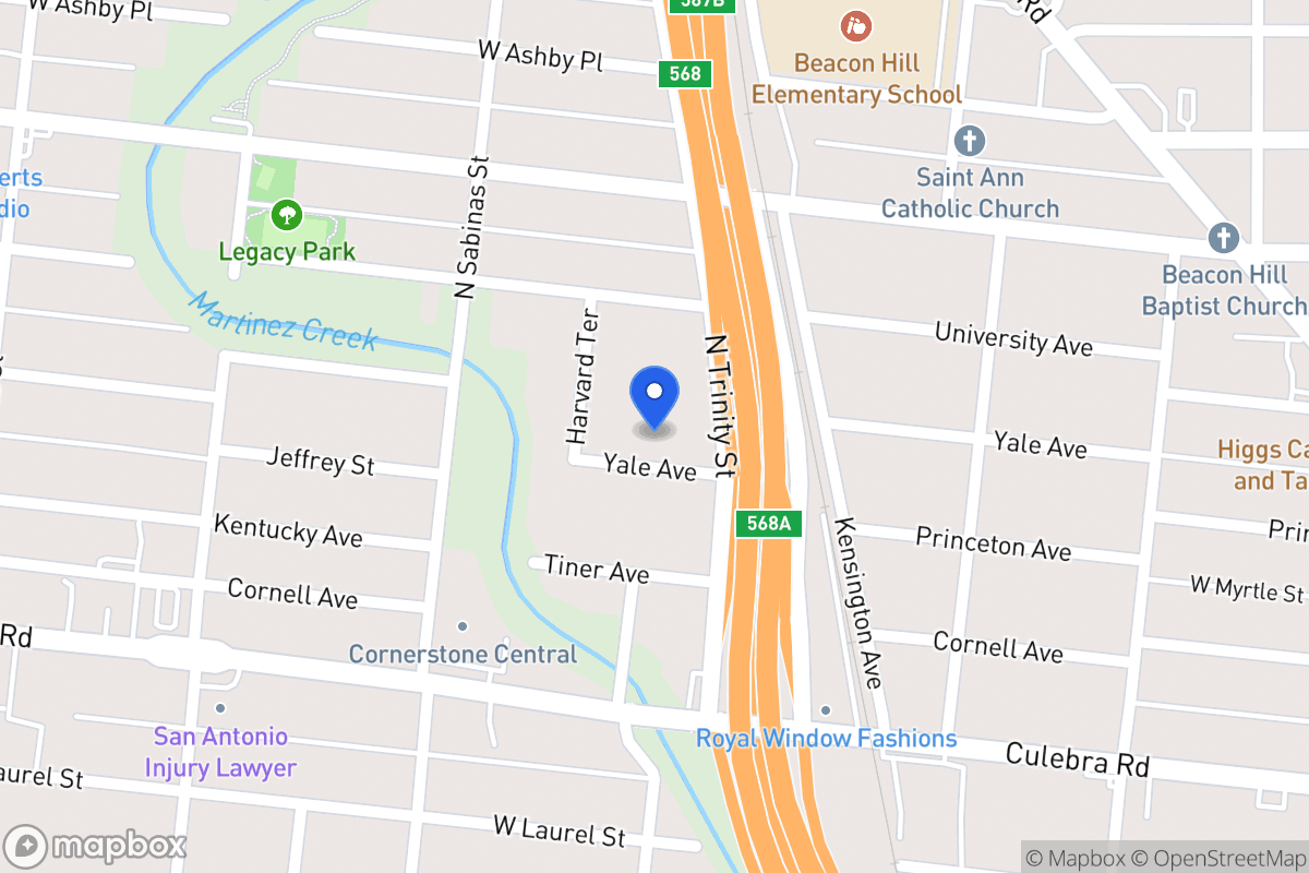 Map of 337  Yale Ave