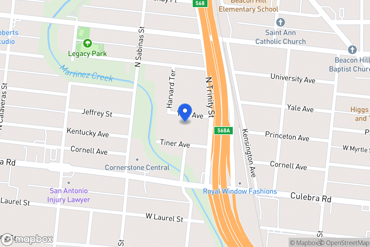 Map of 342  Yale Ave