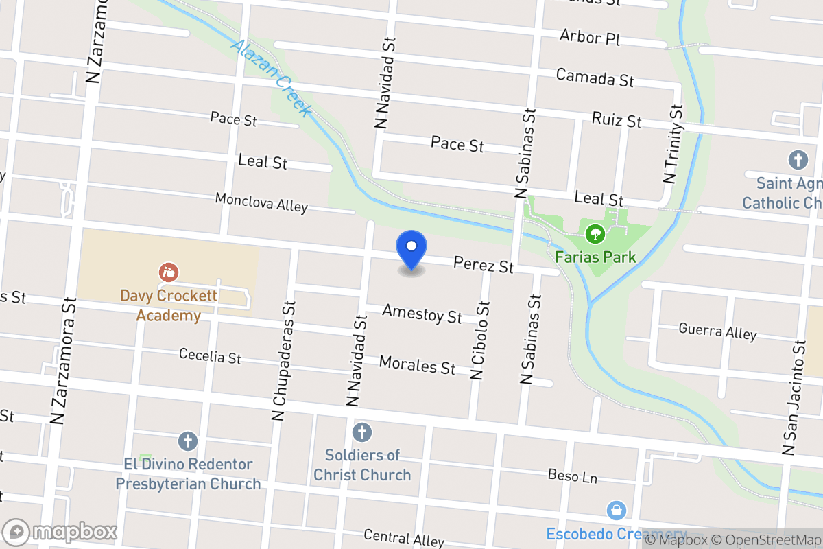 Map of 1636  Perez St