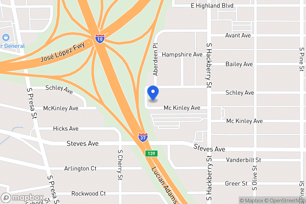 Map of 735  Mckinley Ave