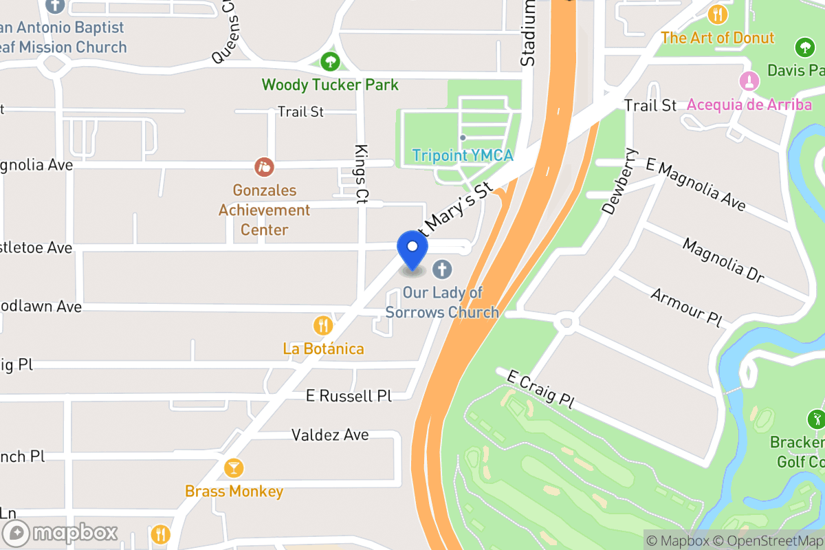 Map of 3012 N Saint Marys St