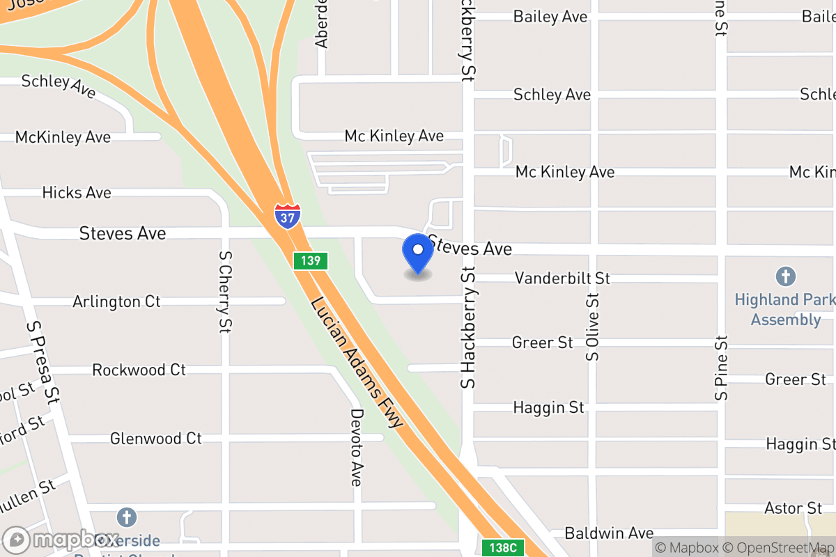 Map of 323  Arlington Ct