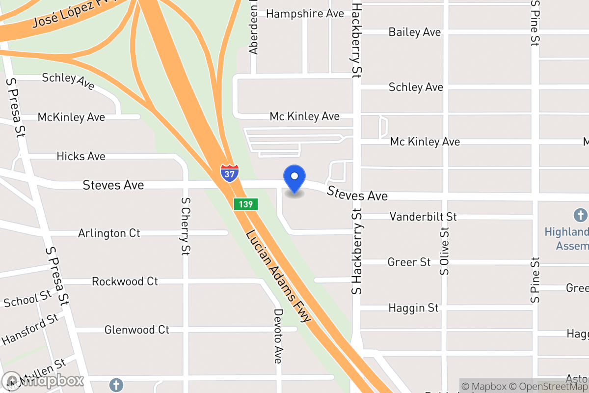 Map of 1206  Steves Ave