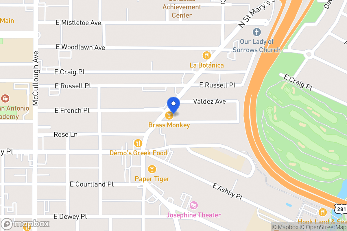 Map of 419 E French Pl