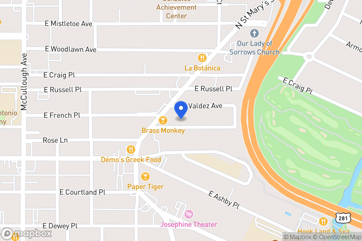 Map of 431 E French Pl