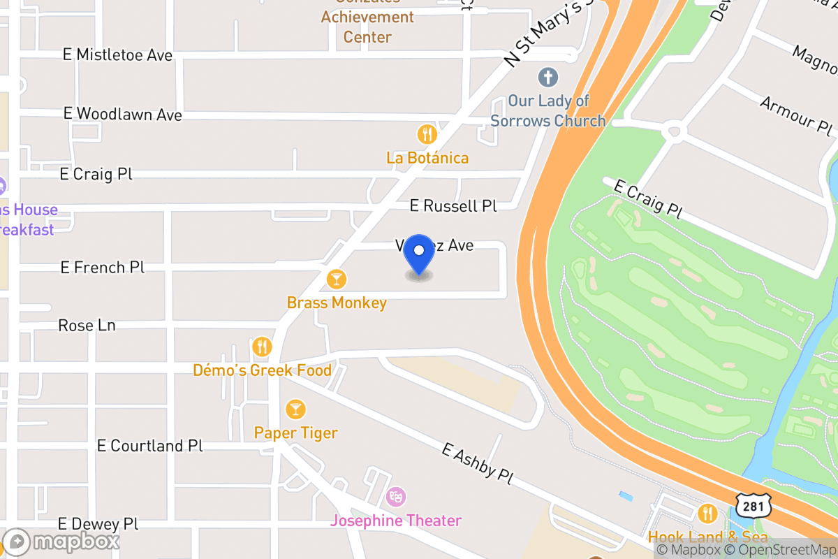 Map of 447 E French Pl