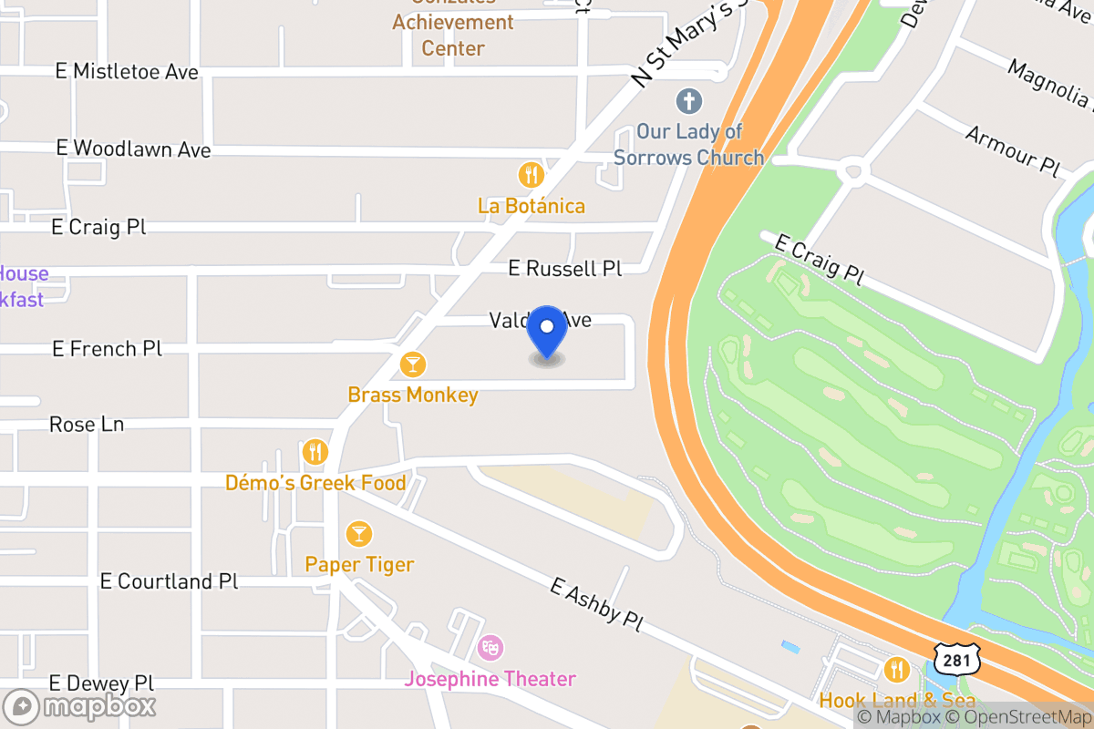Map of 455 E French Pl