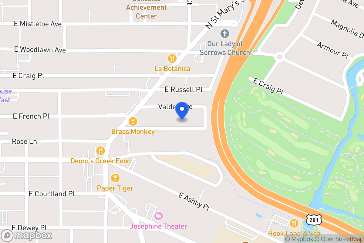 Map of 459 E French Pl