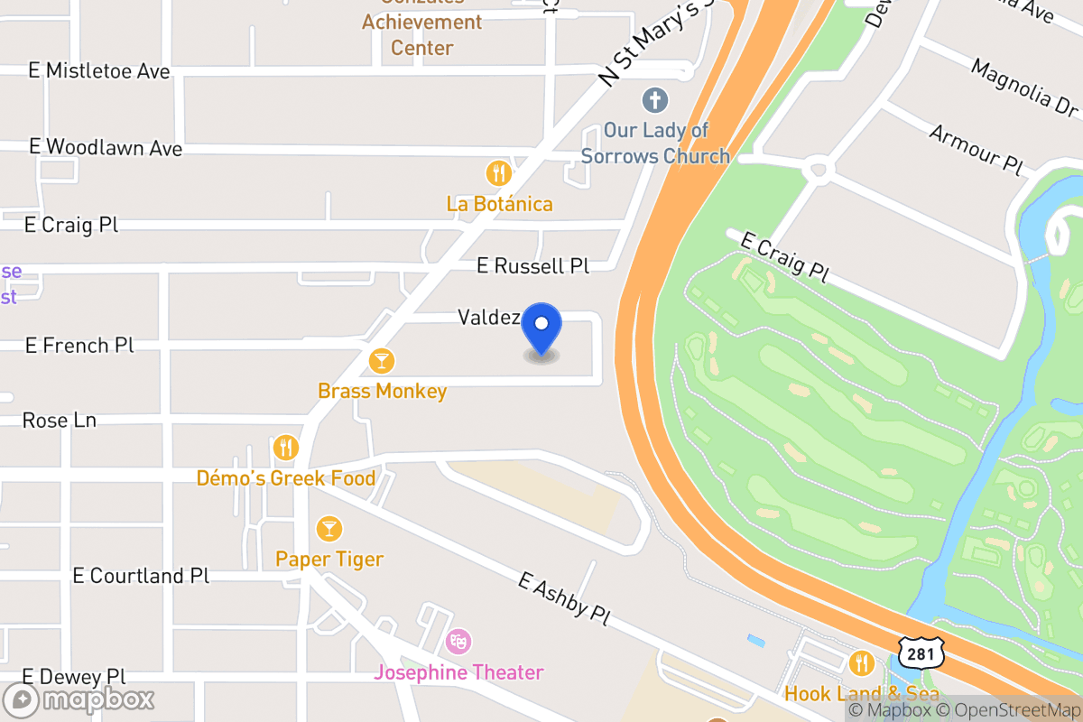 Map of 463 E French Pl