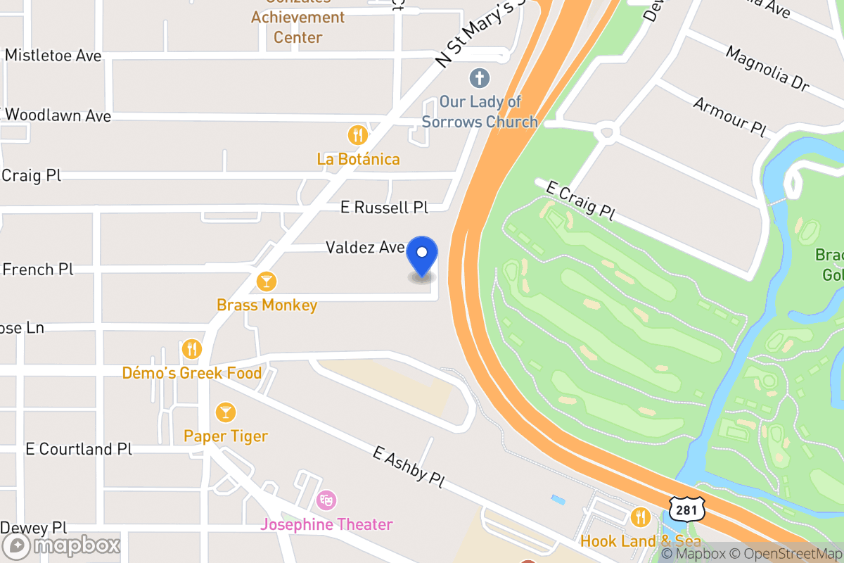 Map of 475 E French Pl