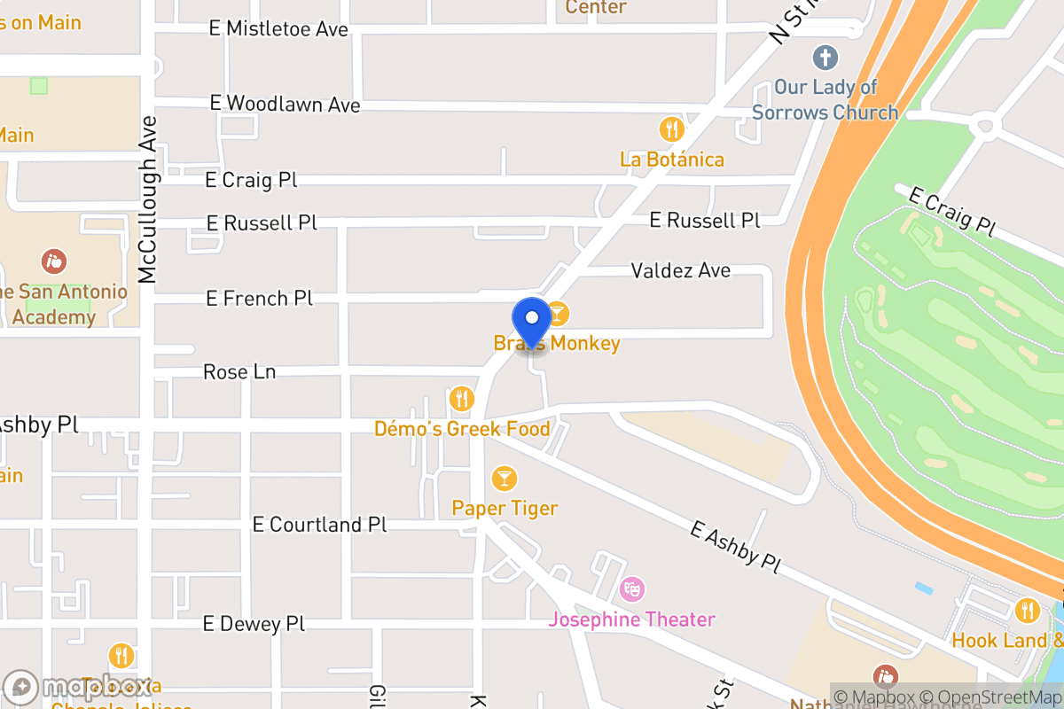 Map of 406 E French Pl