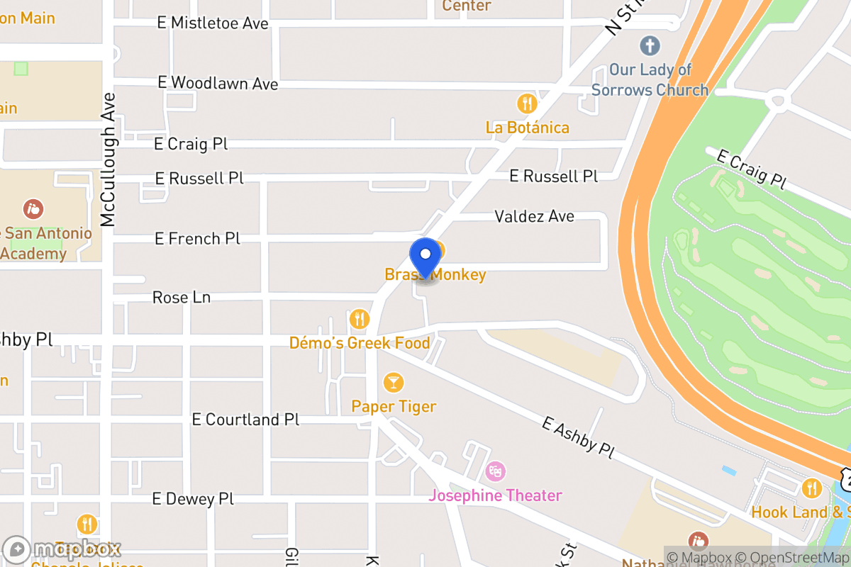 Map of 410 E French Pl