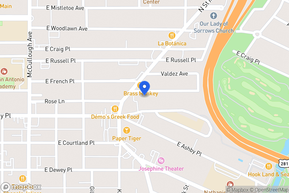 Map of 418 E French Pl