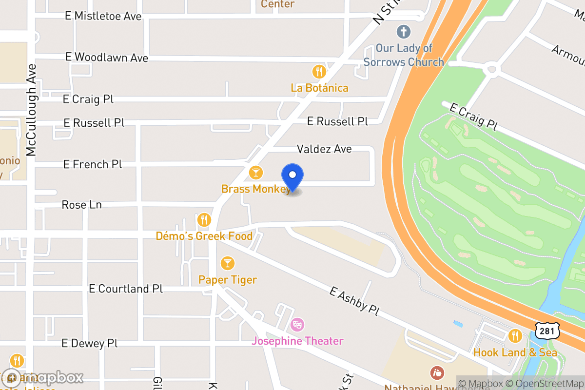 Map of 434 E French Pl