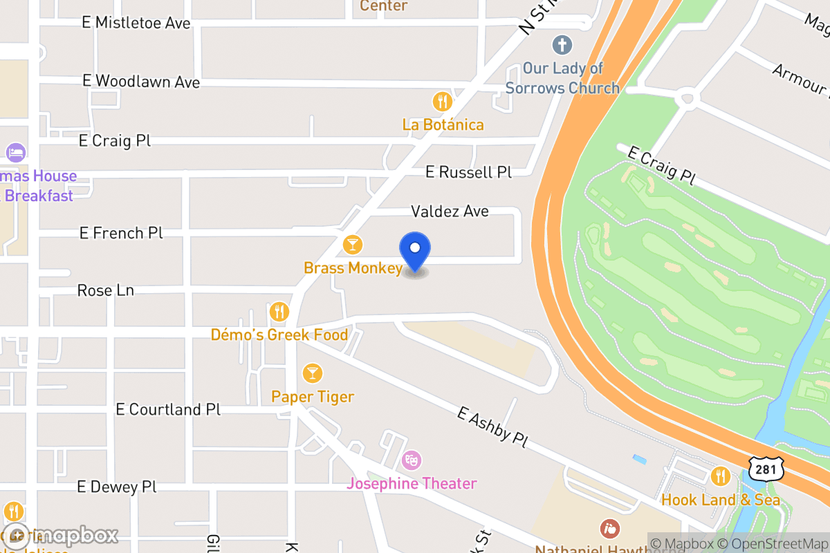 Map of 438 E French Pl