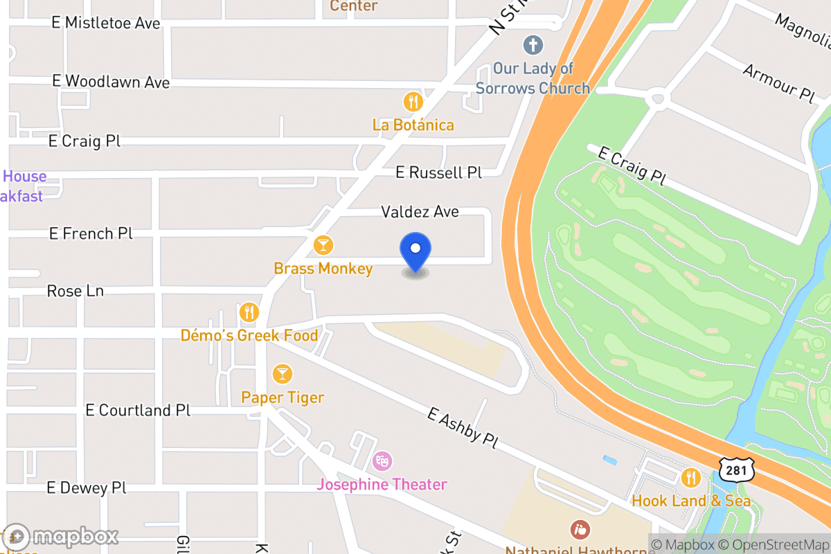 Map of 450 E French Pl