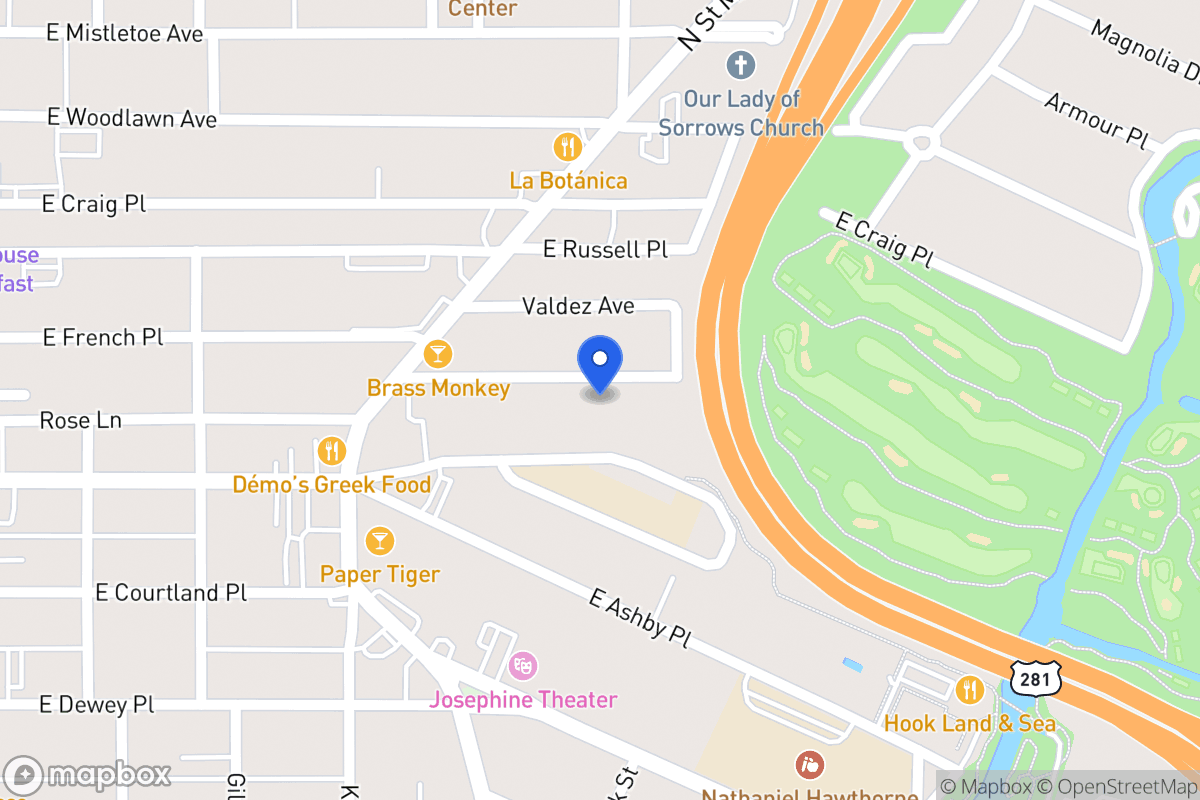 Map of 456 E French Pl