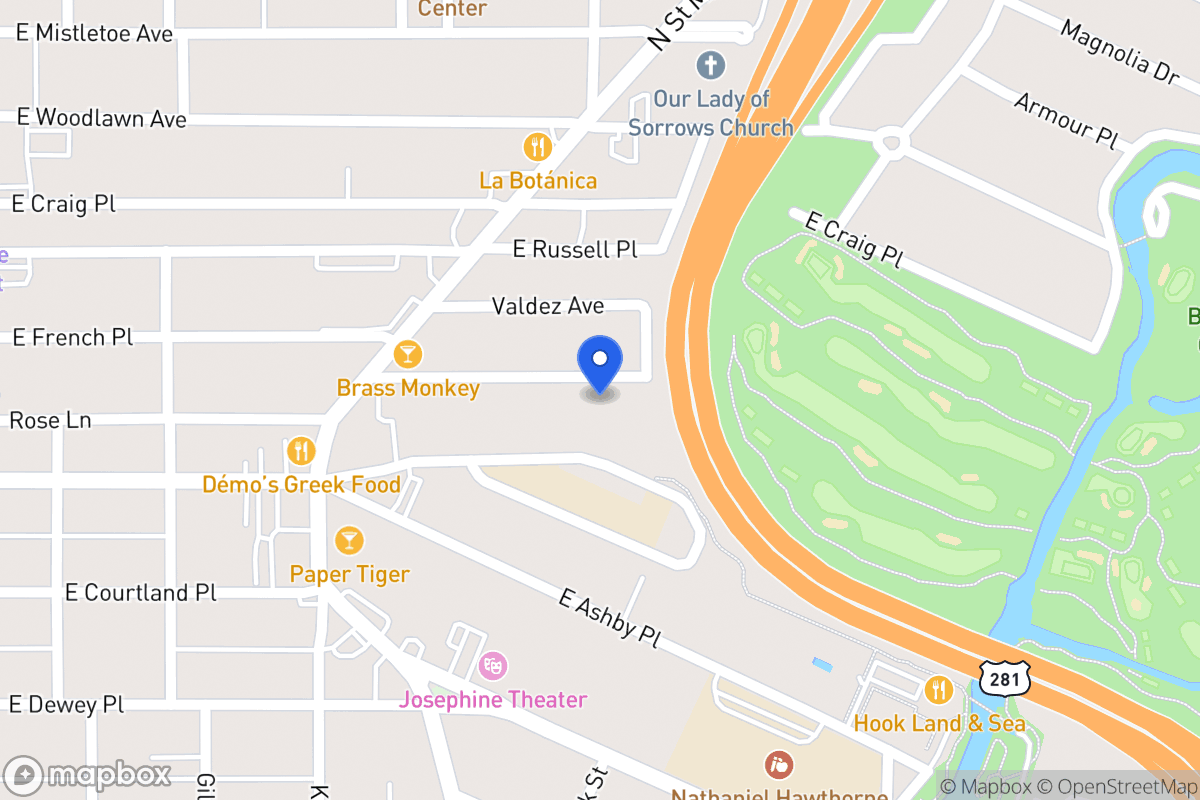 Map of 466 E French Pl