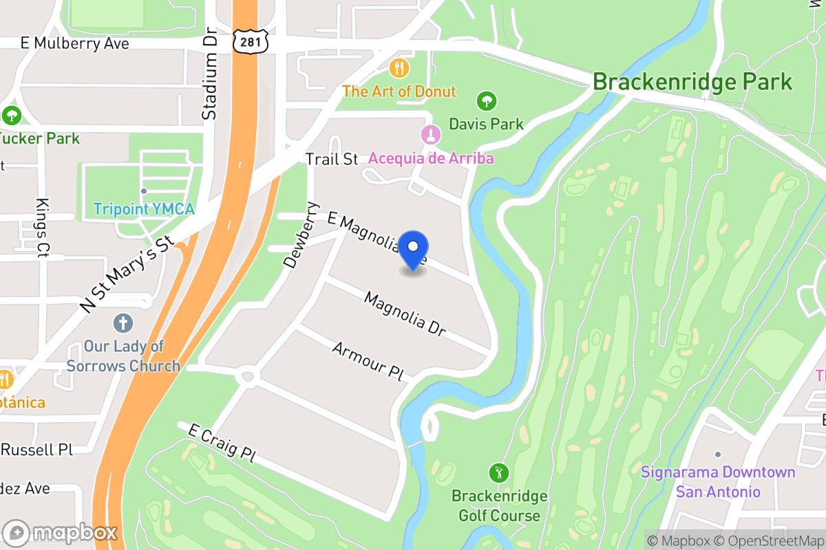 Map of 842 E Magnolia Ave