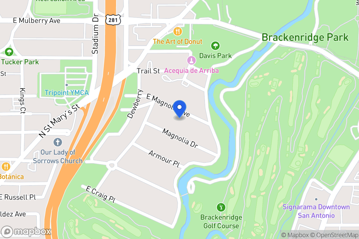 Map of 838 E Magnolia Ave