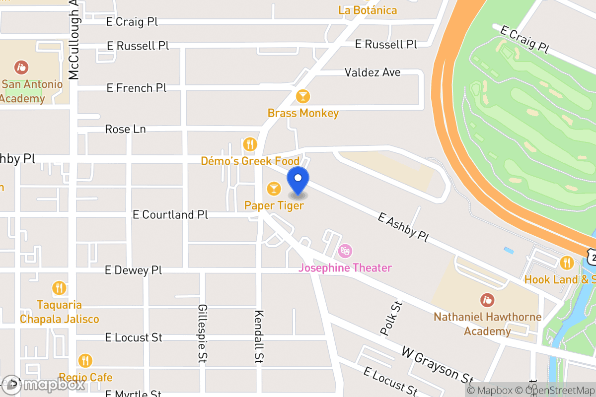 Map of 626 E Ashby Pl