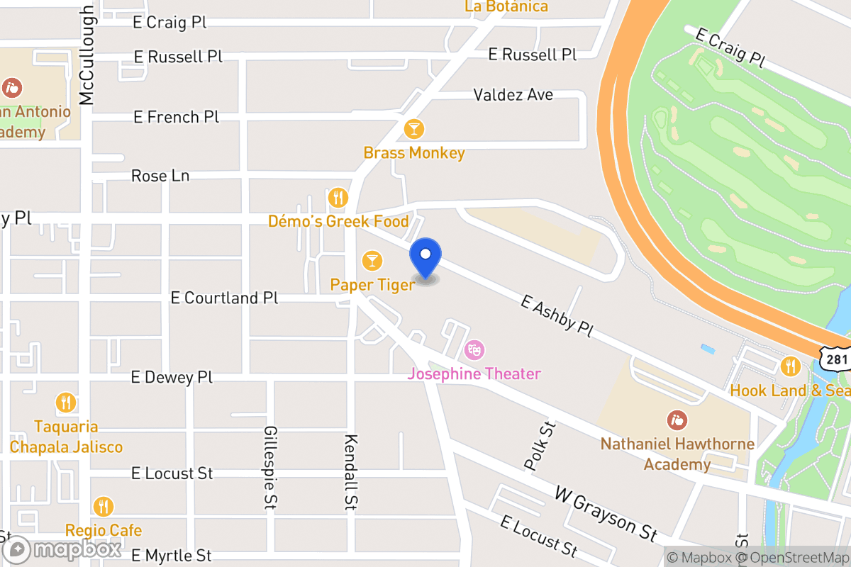 Map of 634 E Ashby Pl
