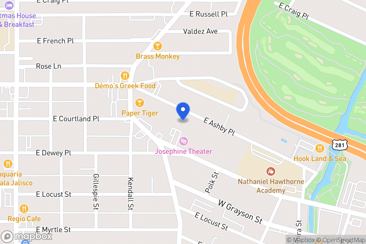 Map of 702 E Ashby Pl