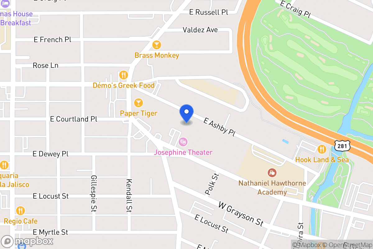 Map of 706 E Ashby Pl