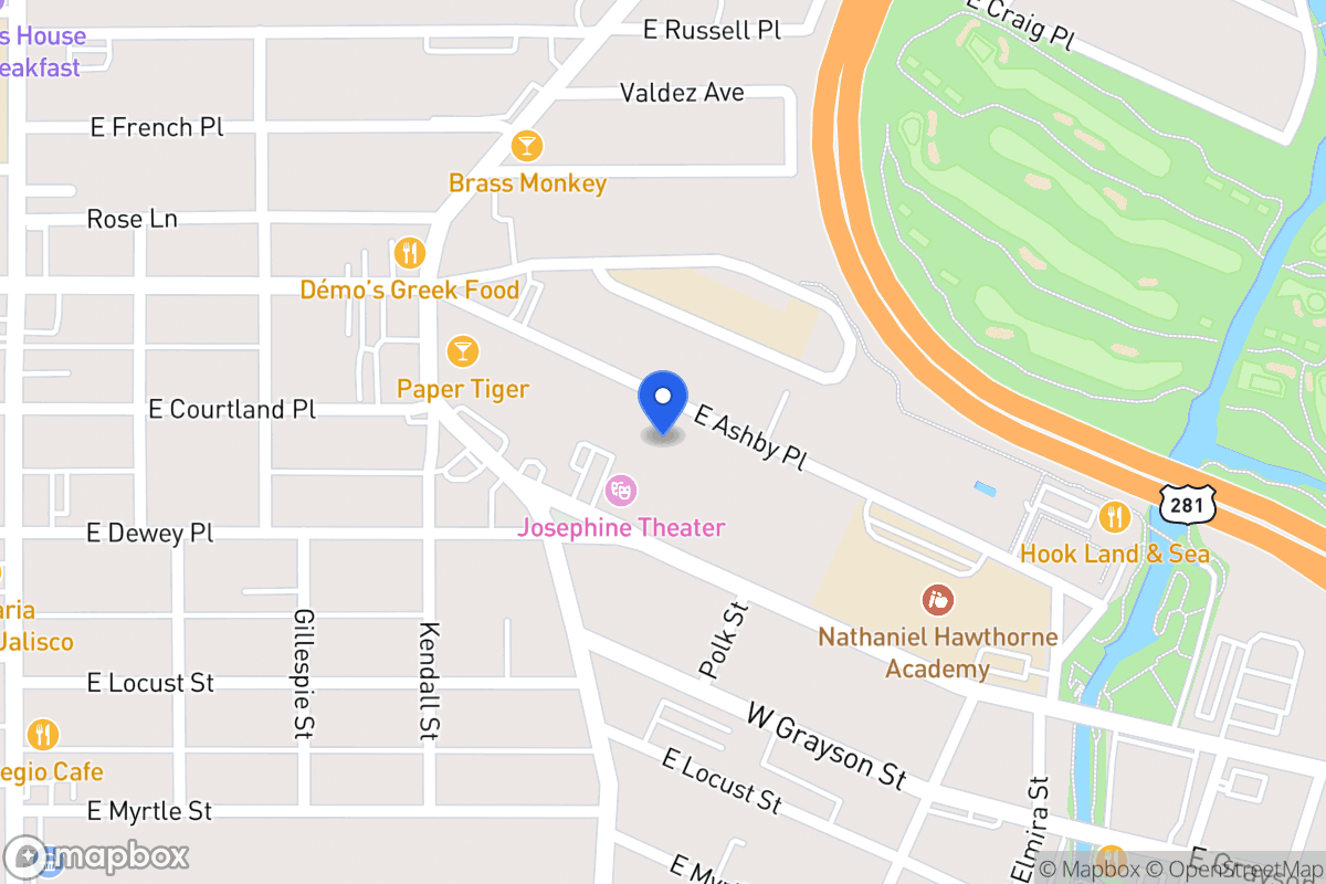Map of 714 E Ashby Pl