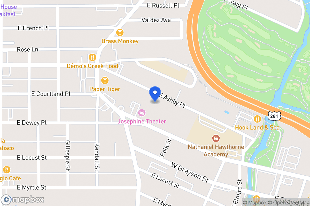 Map of 718 E Ashby Pl