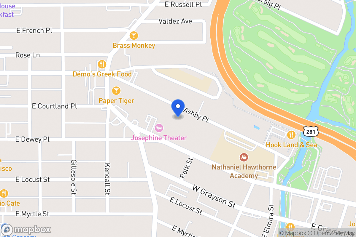Map of 722 E Ashby Pl