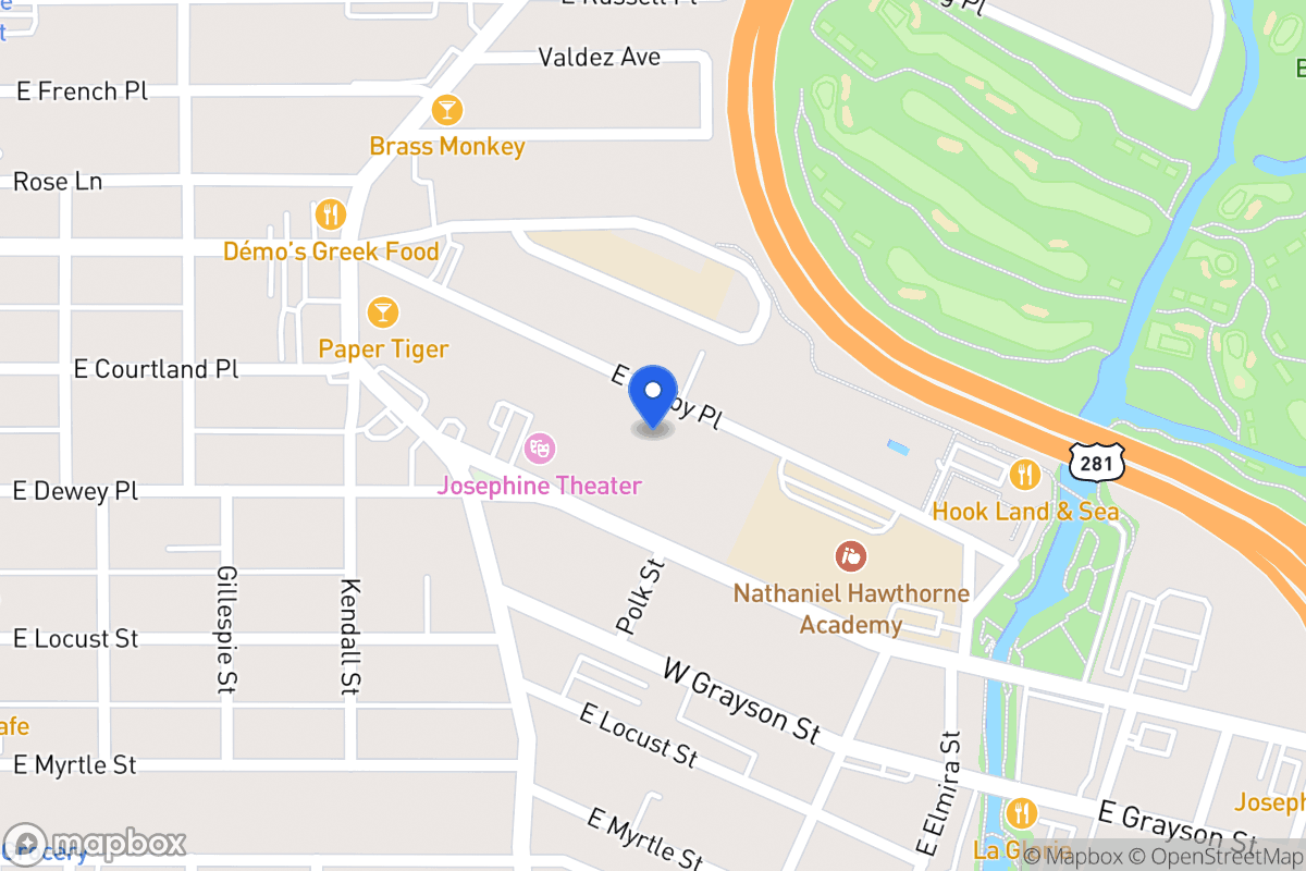 Map of 734 E Ashby Pl