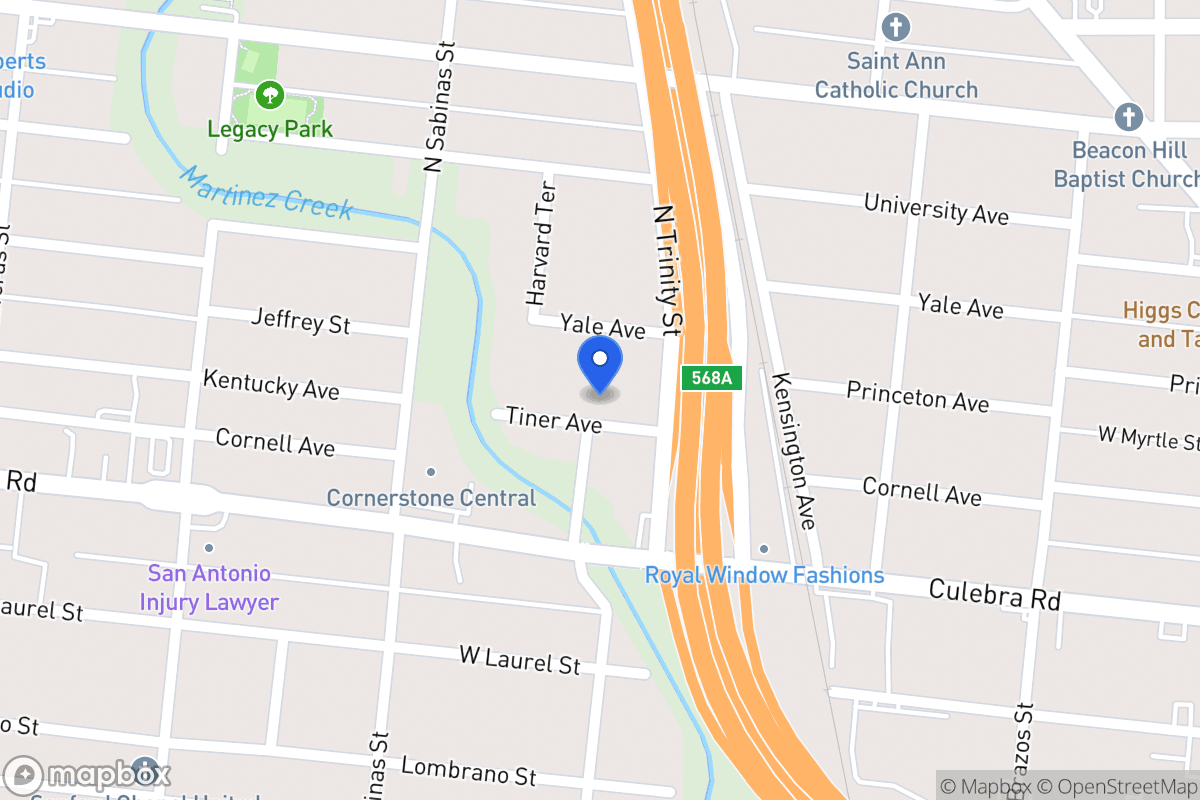 Map of 119  Tiner Ave