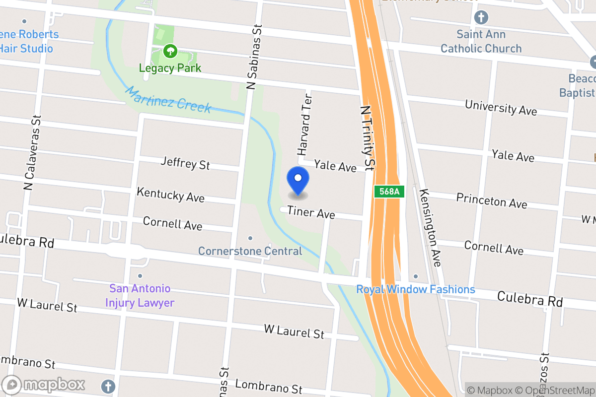 Map of 219  Tiner Ave