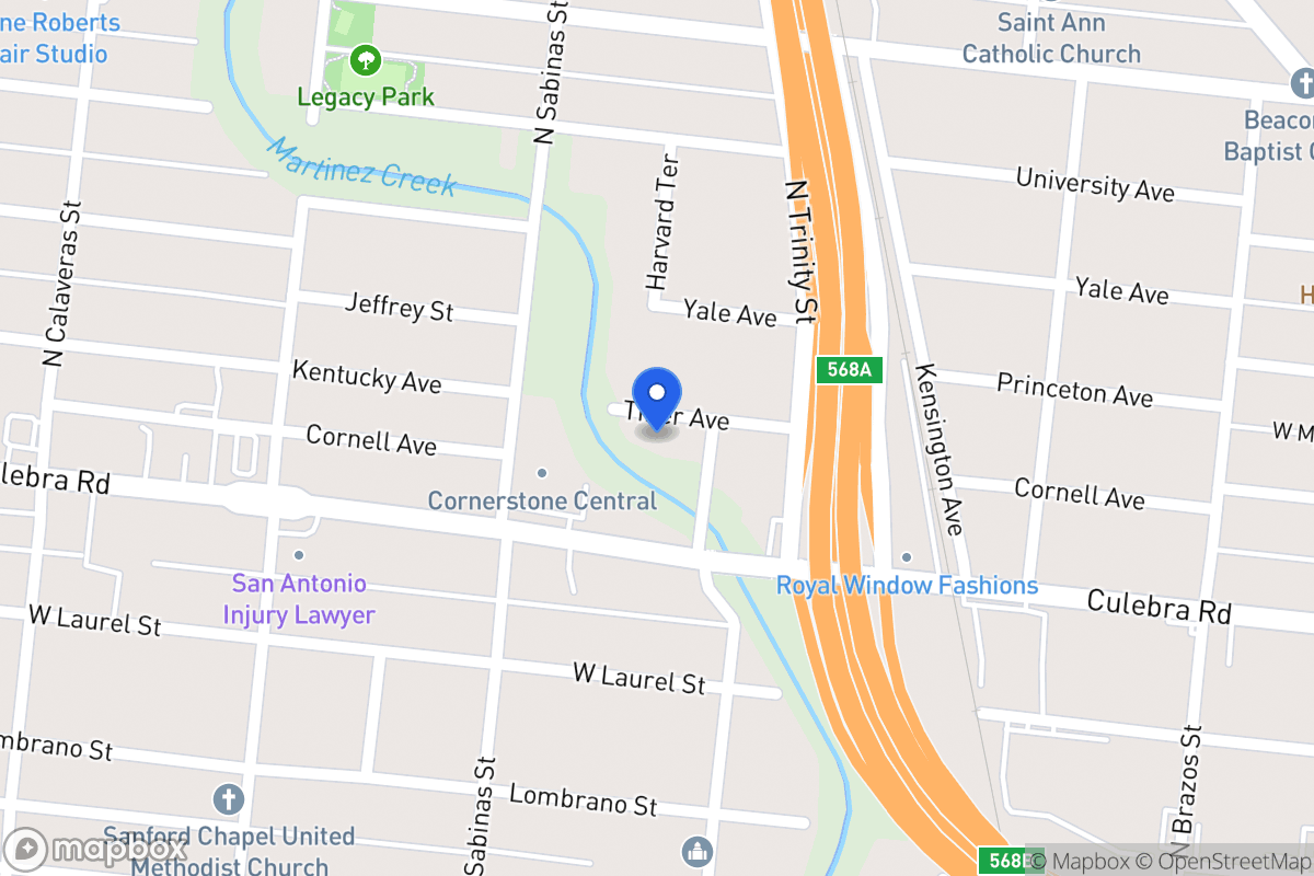 Map of 216  Tiner Ave