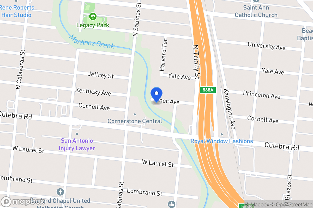 Map of 218  Tiner Ave