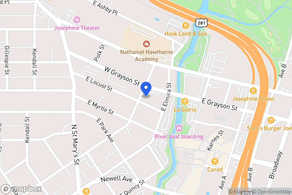 Map of 1302 E Euclid Ave