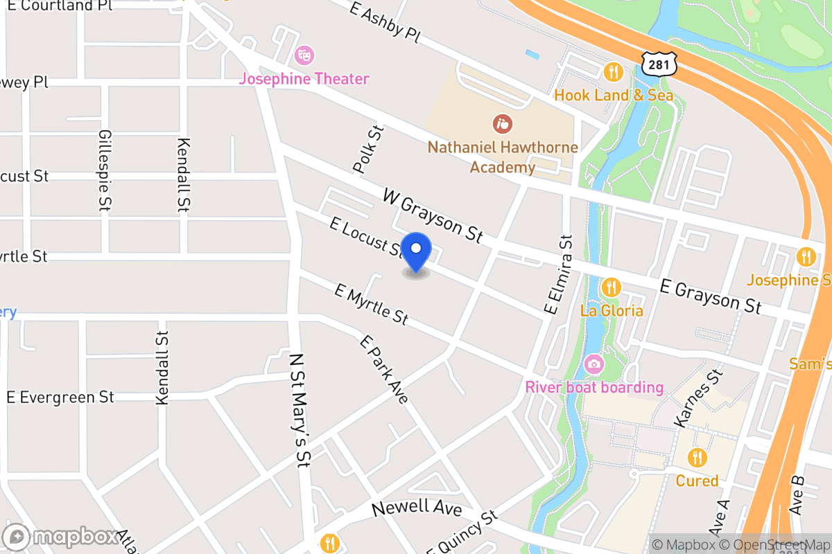 Map of 760 E Locust St