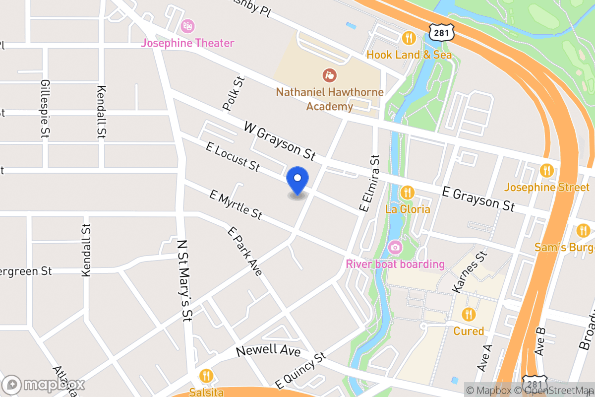 Map of 1223 E Euclid Ave