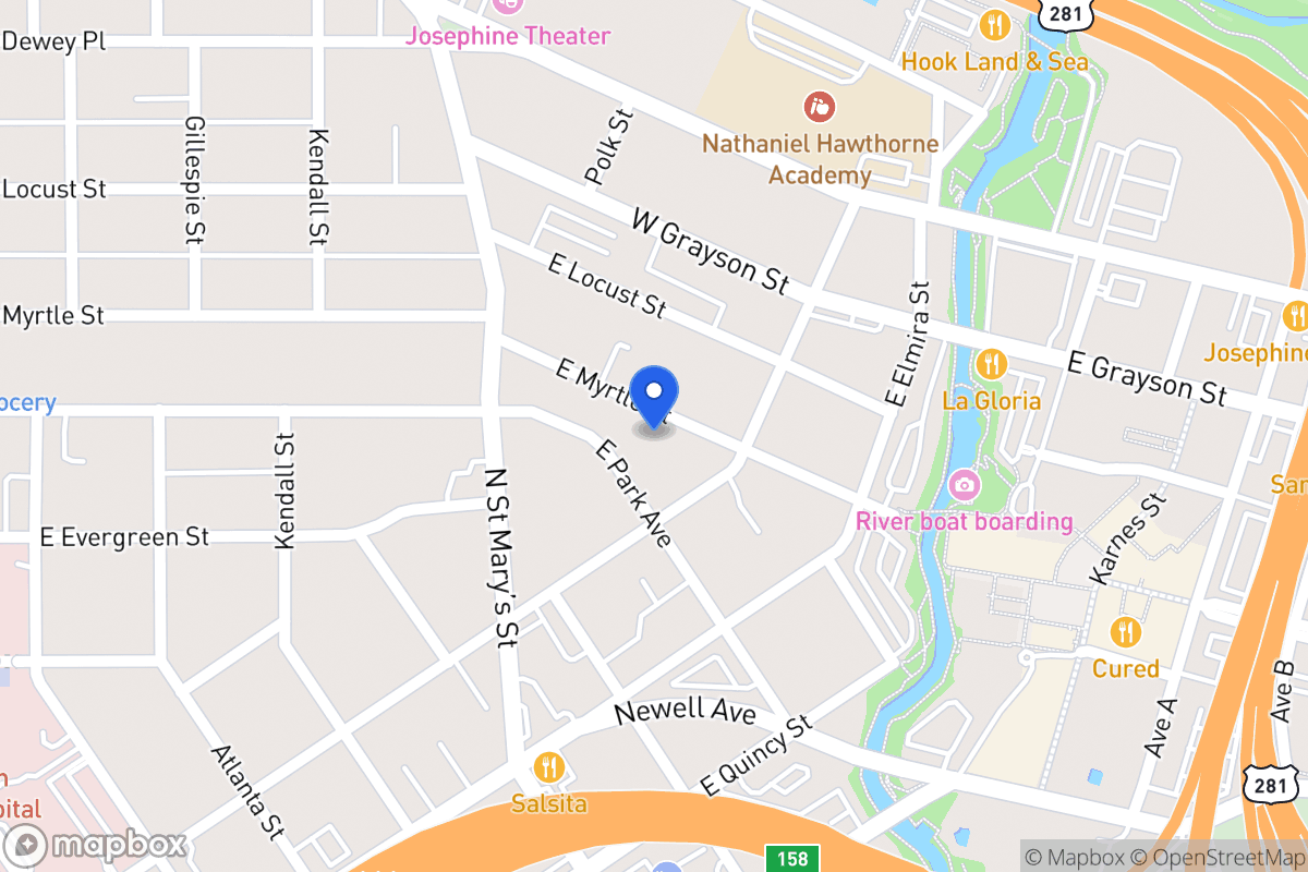 Map of 746 E Myrtle St