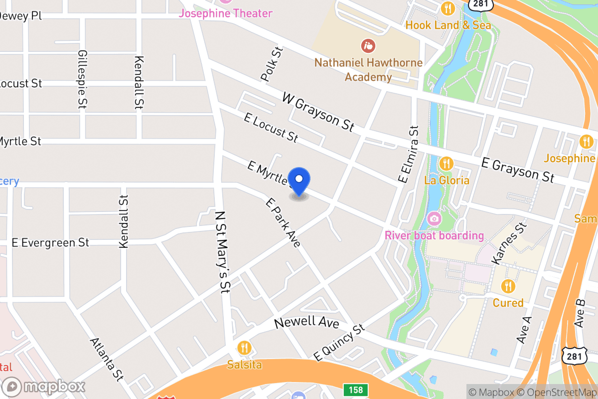 Map of 752 E Myrtle St