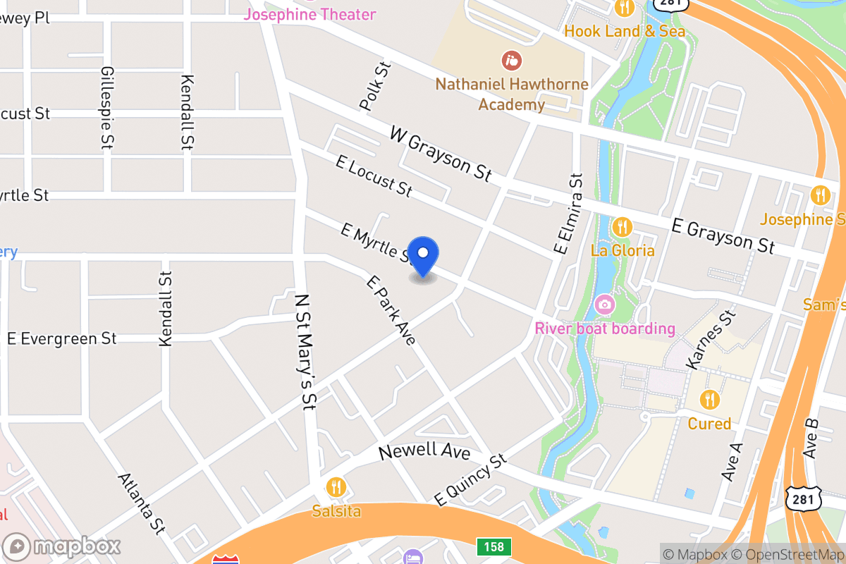 Map of 756 E Myrtle St