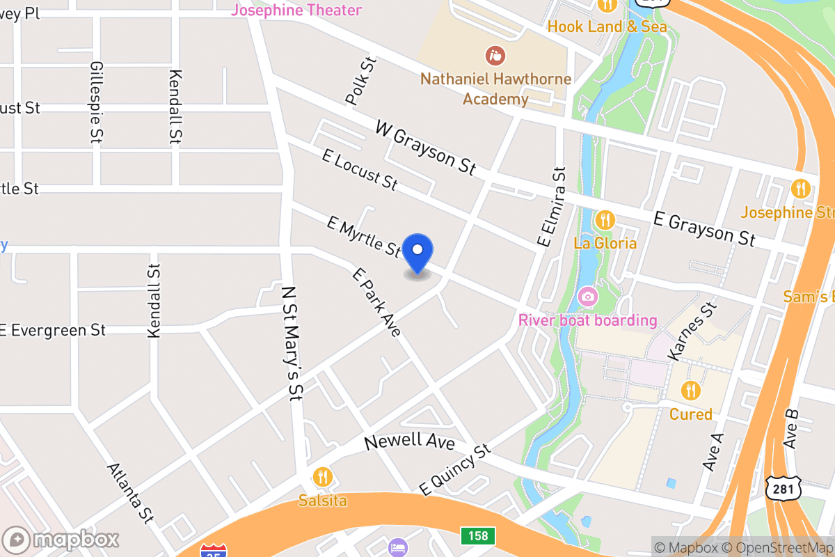 Map of 760 E Myrtle St