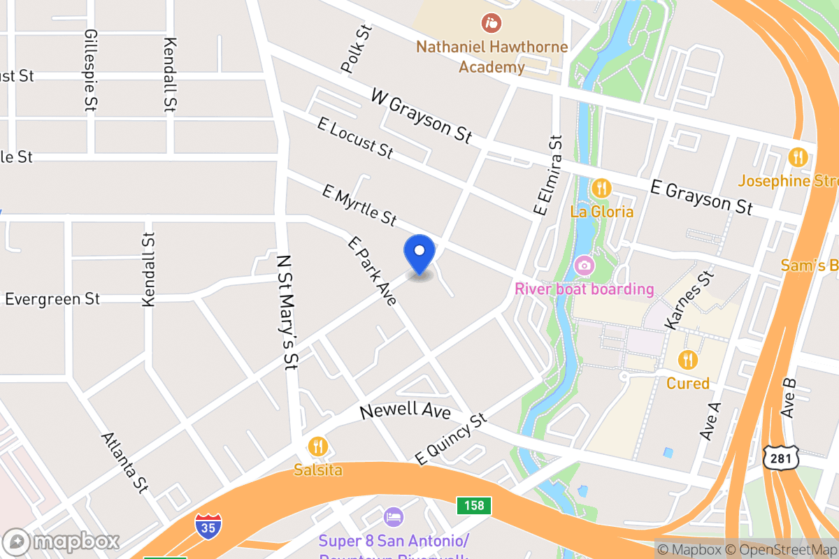 Map of 1114 E Euclid