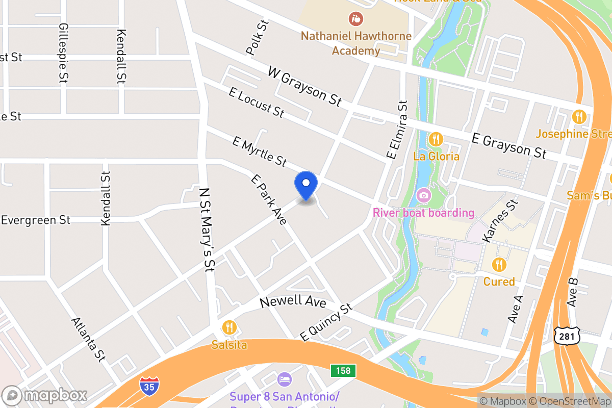 Map of 1116 E Euclid