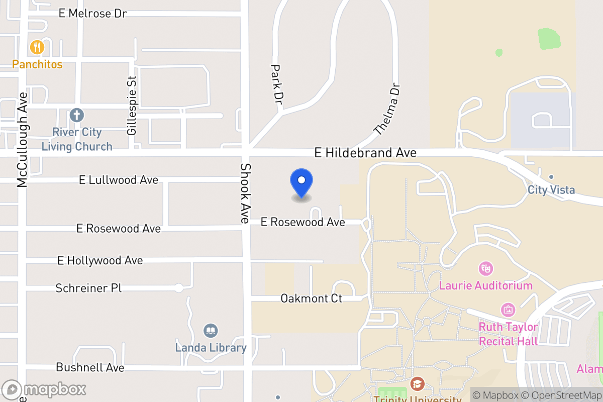 Map of 431 E Rosewood Ave