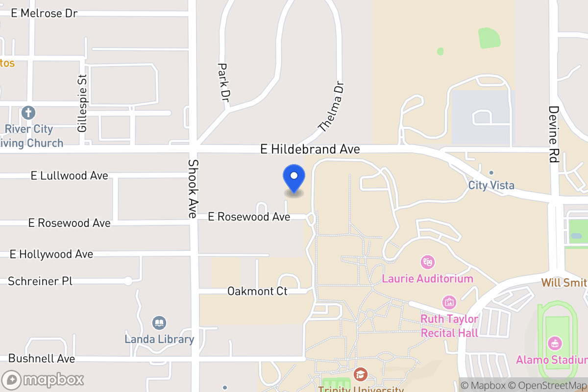 Map of 455 E Rosewood Ave