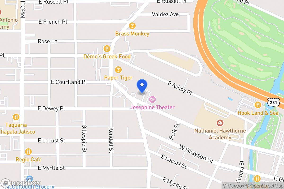 Map of 349 W Josephine St