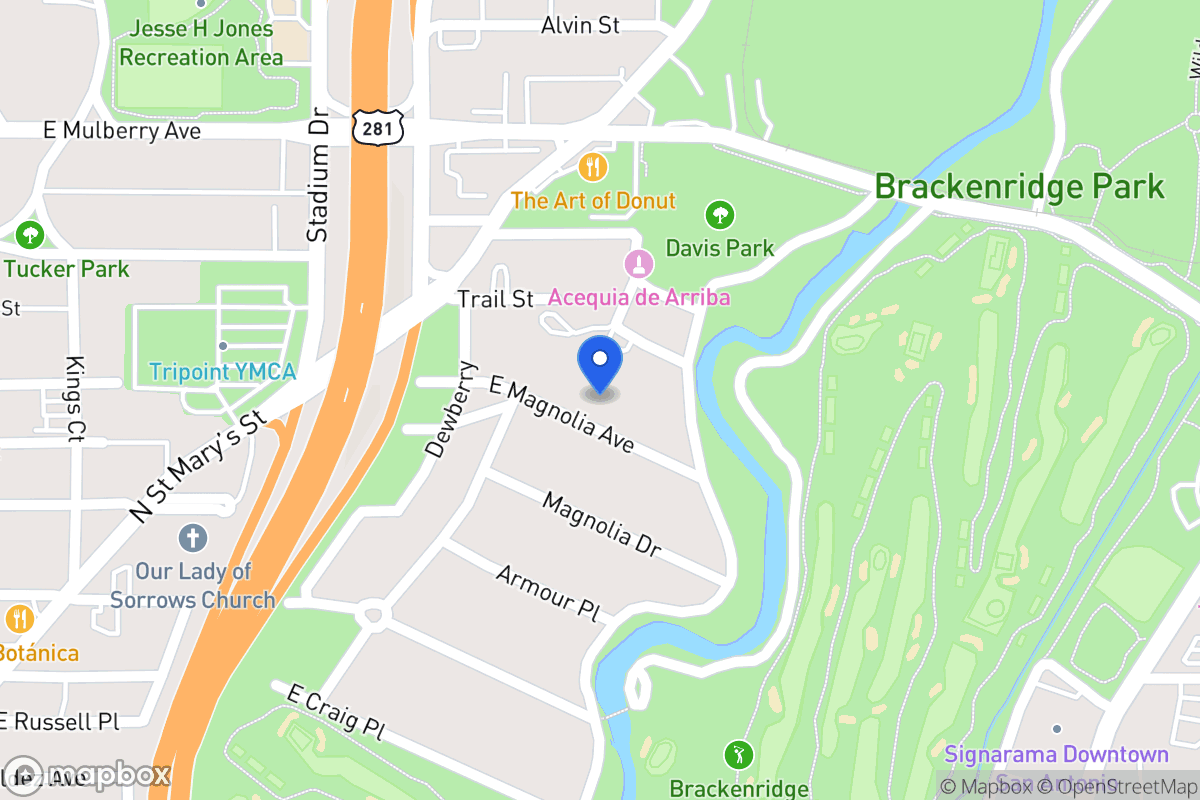 Map of 831 E Magnolia Ave