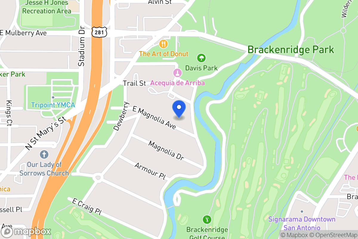 Map of 845 E Magnolia Ave